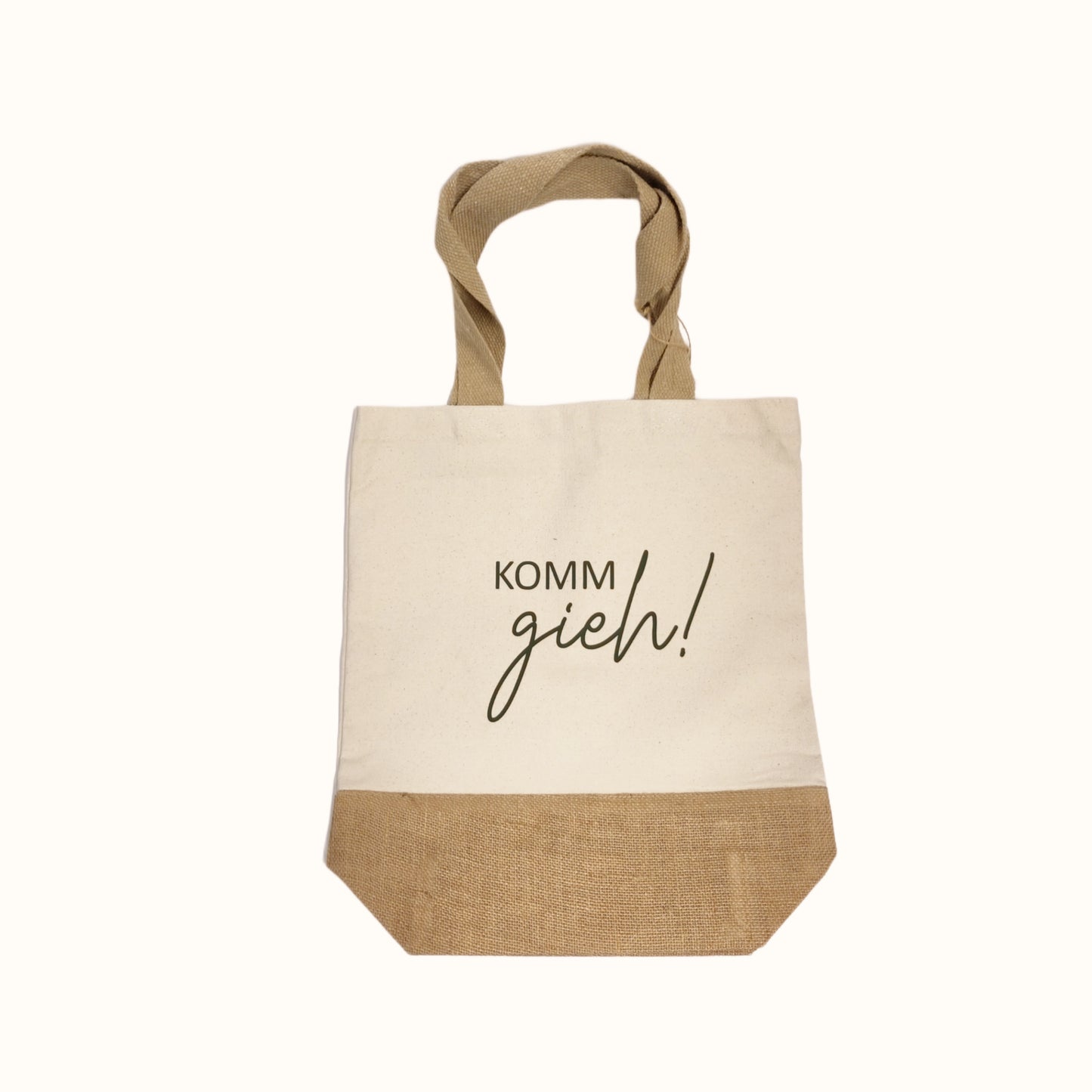 Jutetasche Komm gieh!