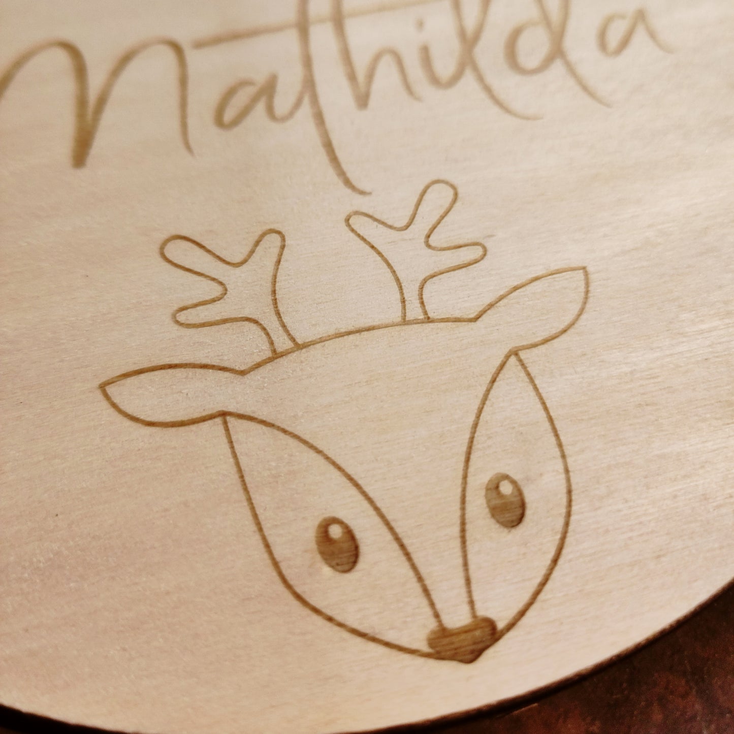 Holzscheibe Namen