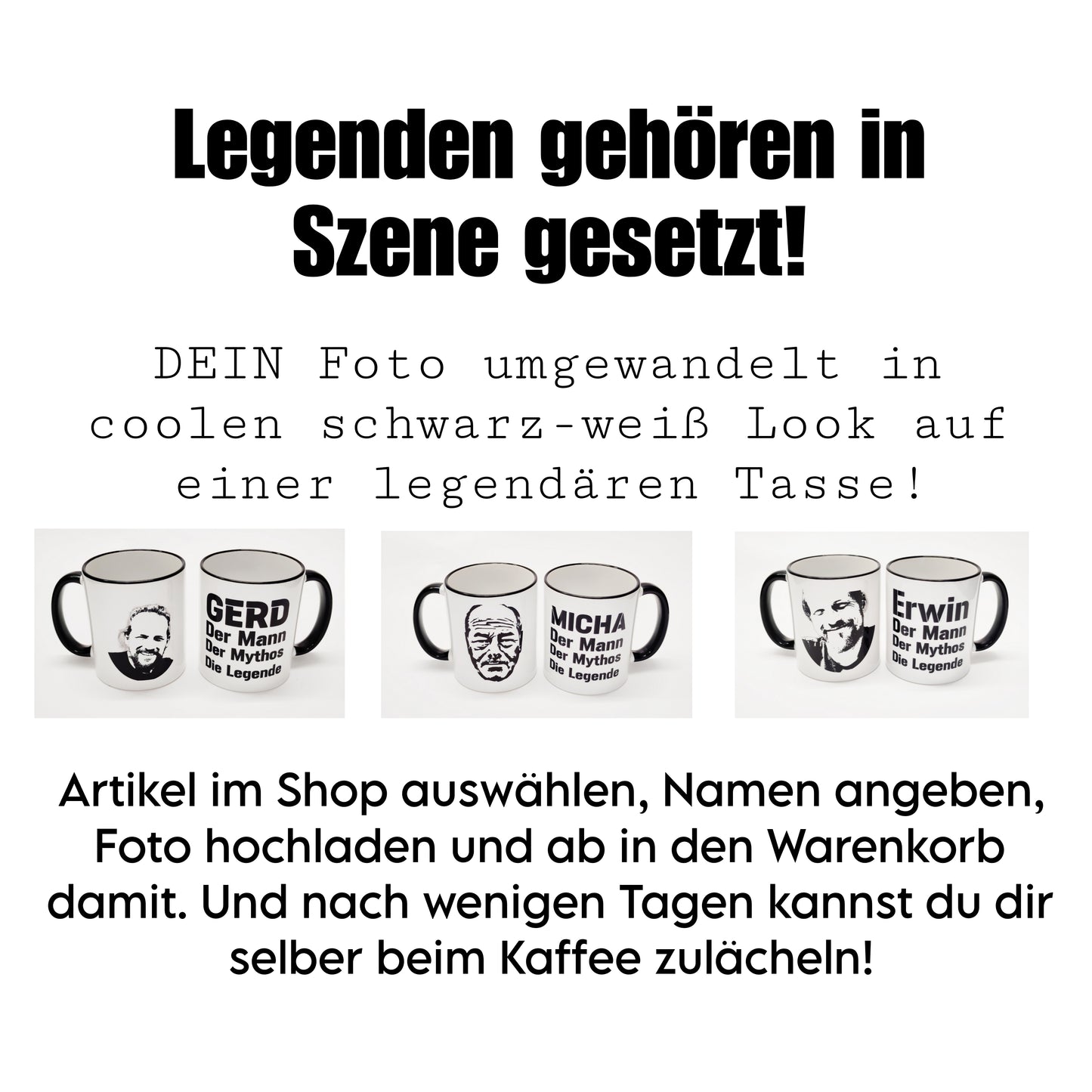 Tasse Legende