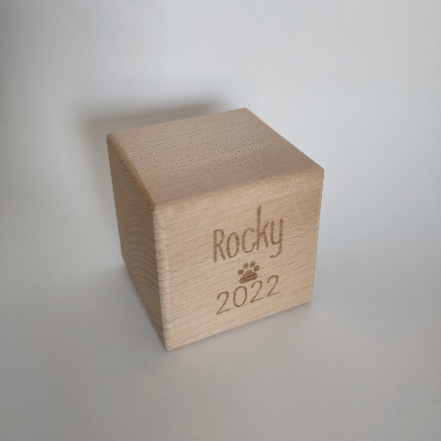 Holzwürfel personalisiert, Familie