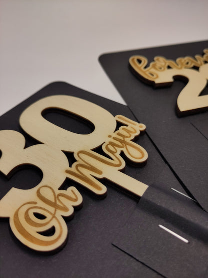 Caketopper runder Geburtstag