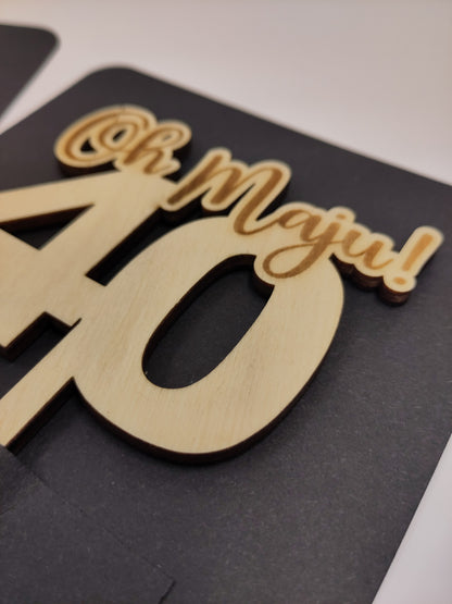 Caketopper runder Geburtstag