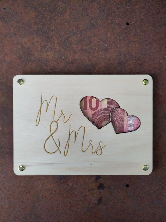 Geldgeschenk Mr&Mrs