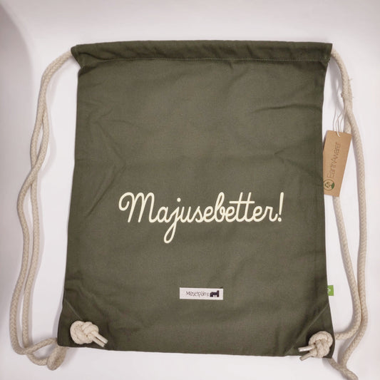 Rucksack Majusebetter Retroschrift