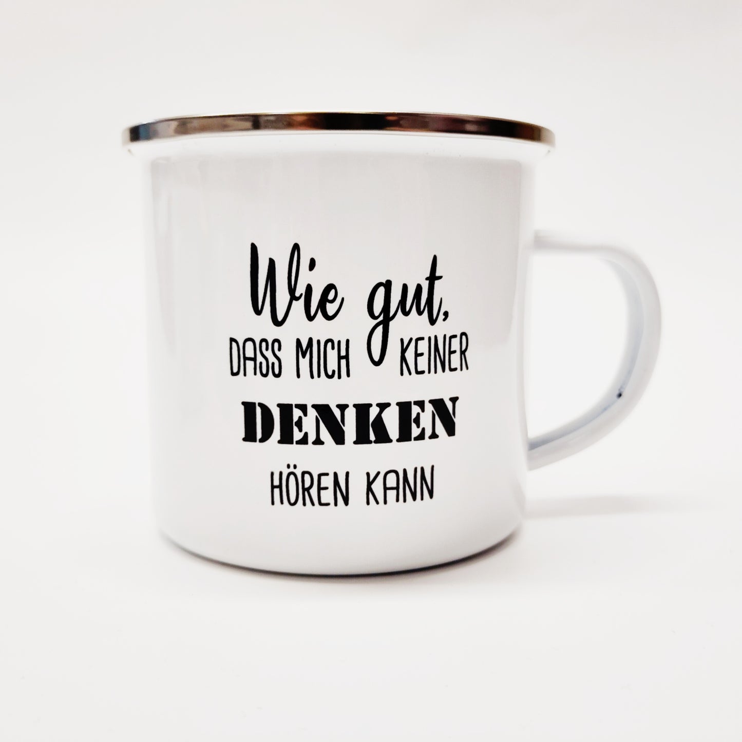 Tasse Emaille Denken