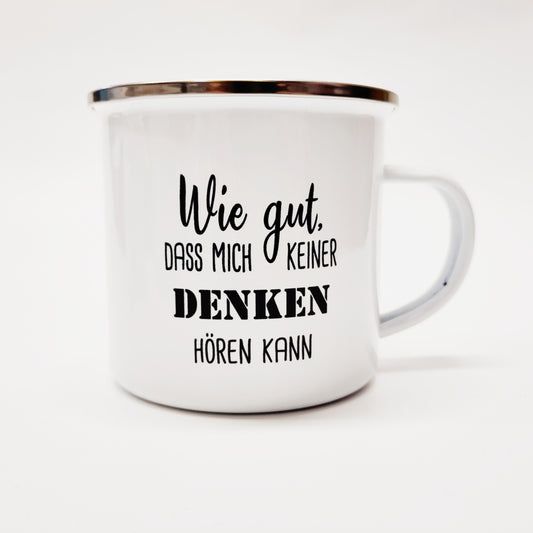 Tasse Emaille Denken