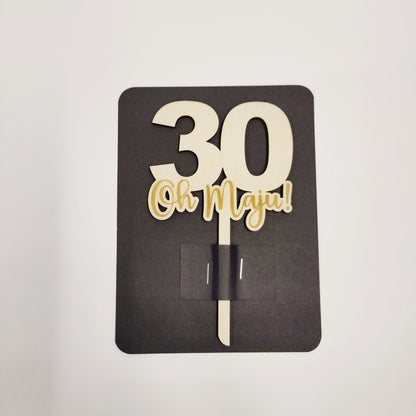 Caketopper runder Geburtstag
