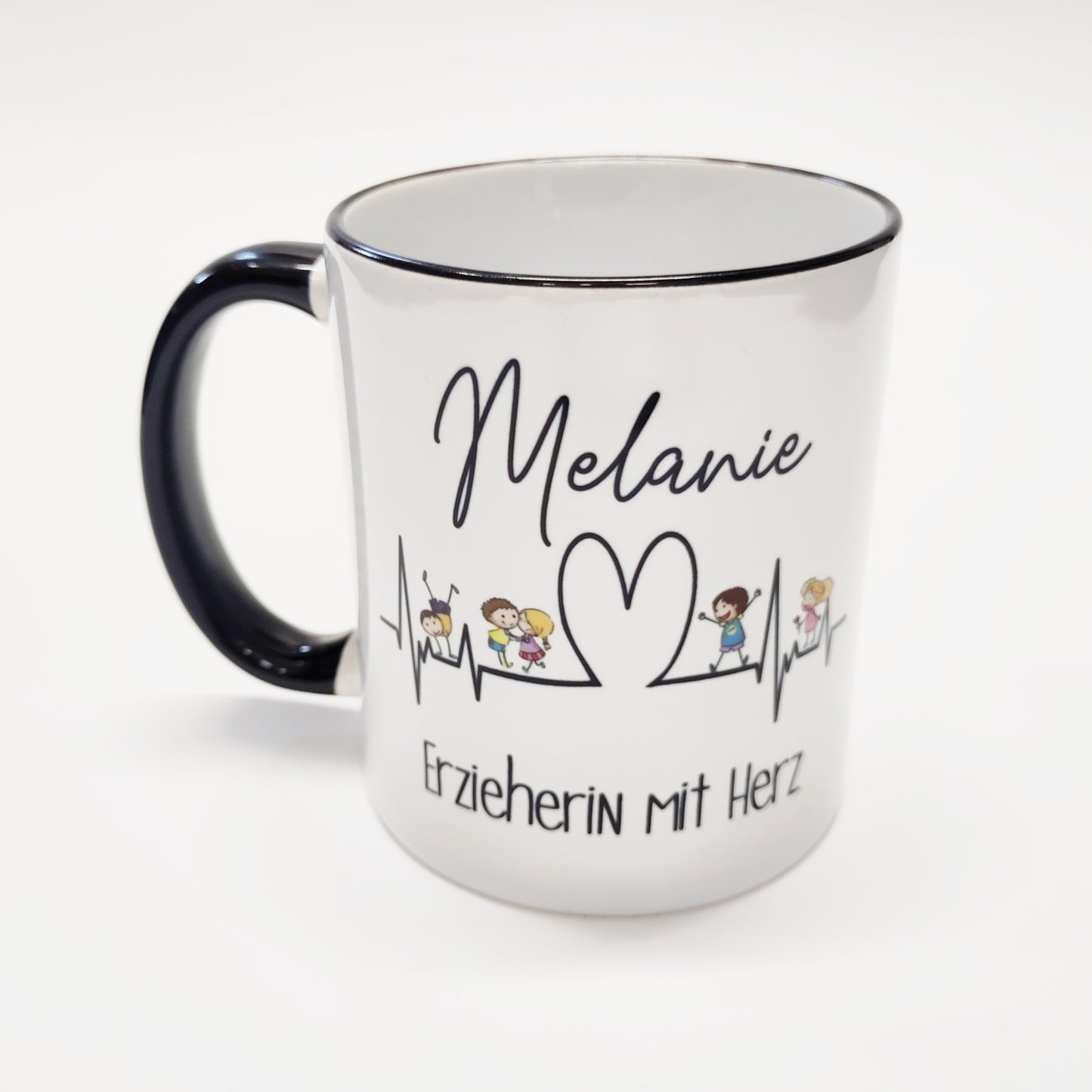 Personalisierte Tasse Erzieher mit Herz