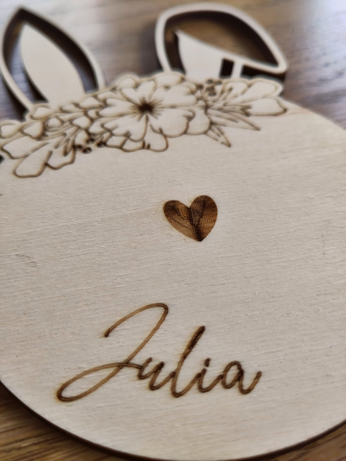 Untersetzer-Set "Hasen" mit Namen