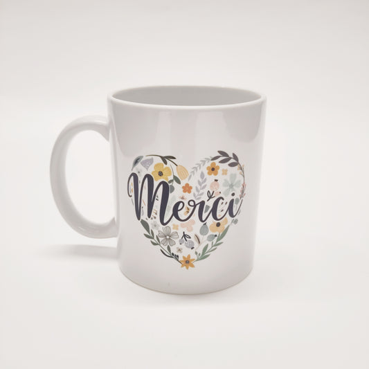 Personalisierte Tasse Merci