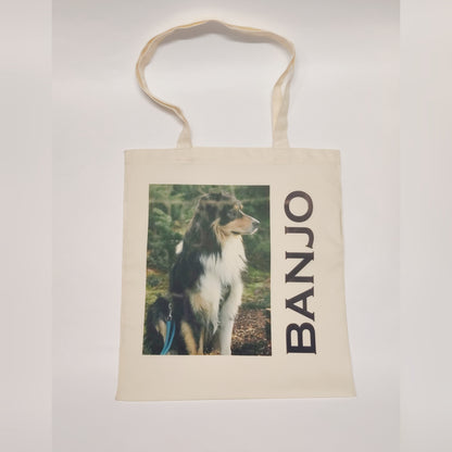Hunde-Tasche mit Foto und Namen