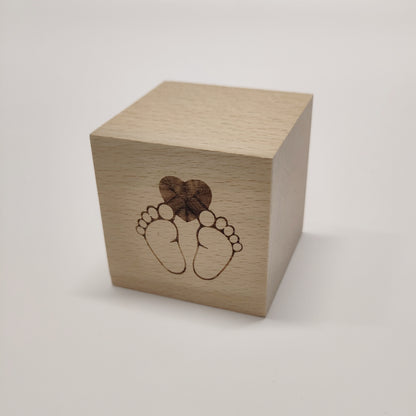Holzwürfel Motiv