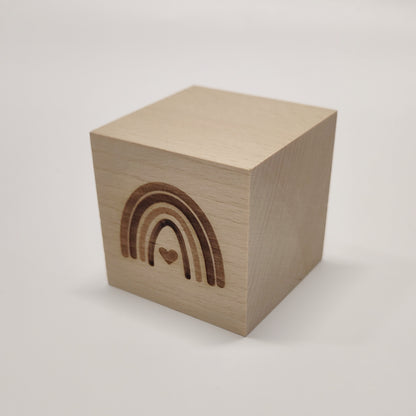 Holzwürfel Motiv