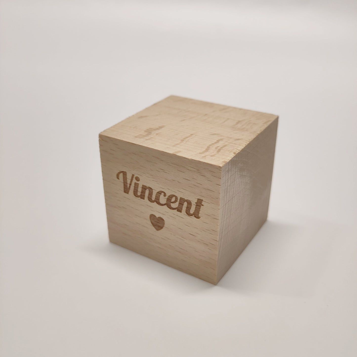 Holzwürfel personalisiert, Geburt