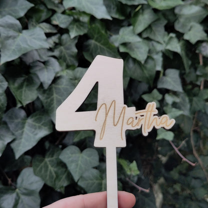 Caketopper Name+Zahl