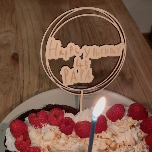 Caketopper individuell