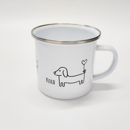 Tasse Emaille Tiere