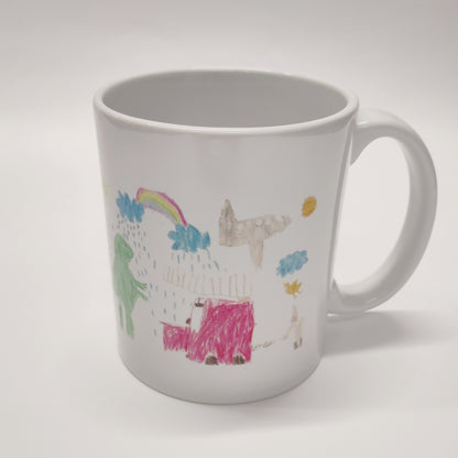 Tasse mit Kinderzeichnung