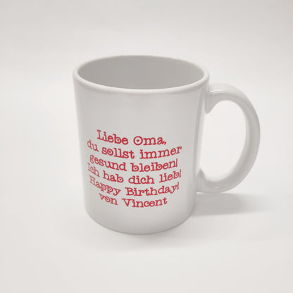 Tasse mit Kinderzeichnung
