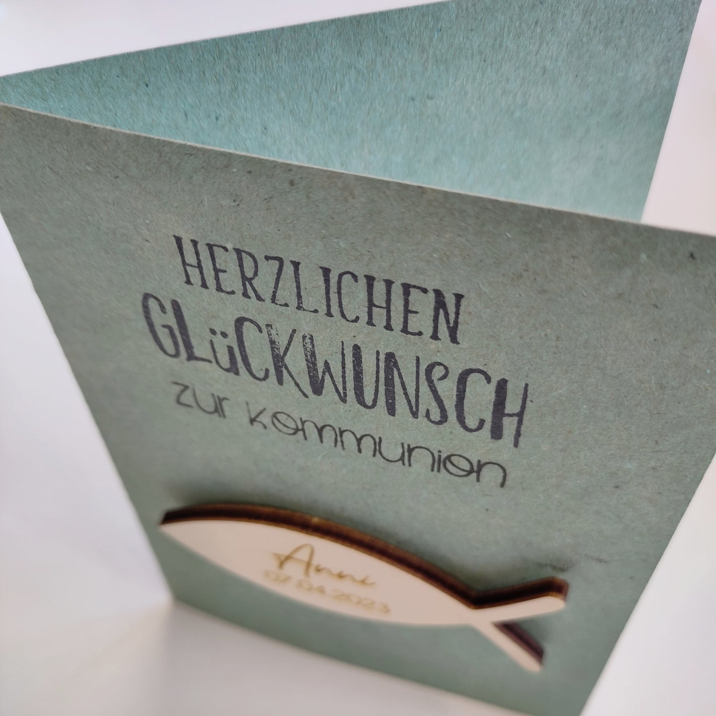 Kommunionskarte personalisiert