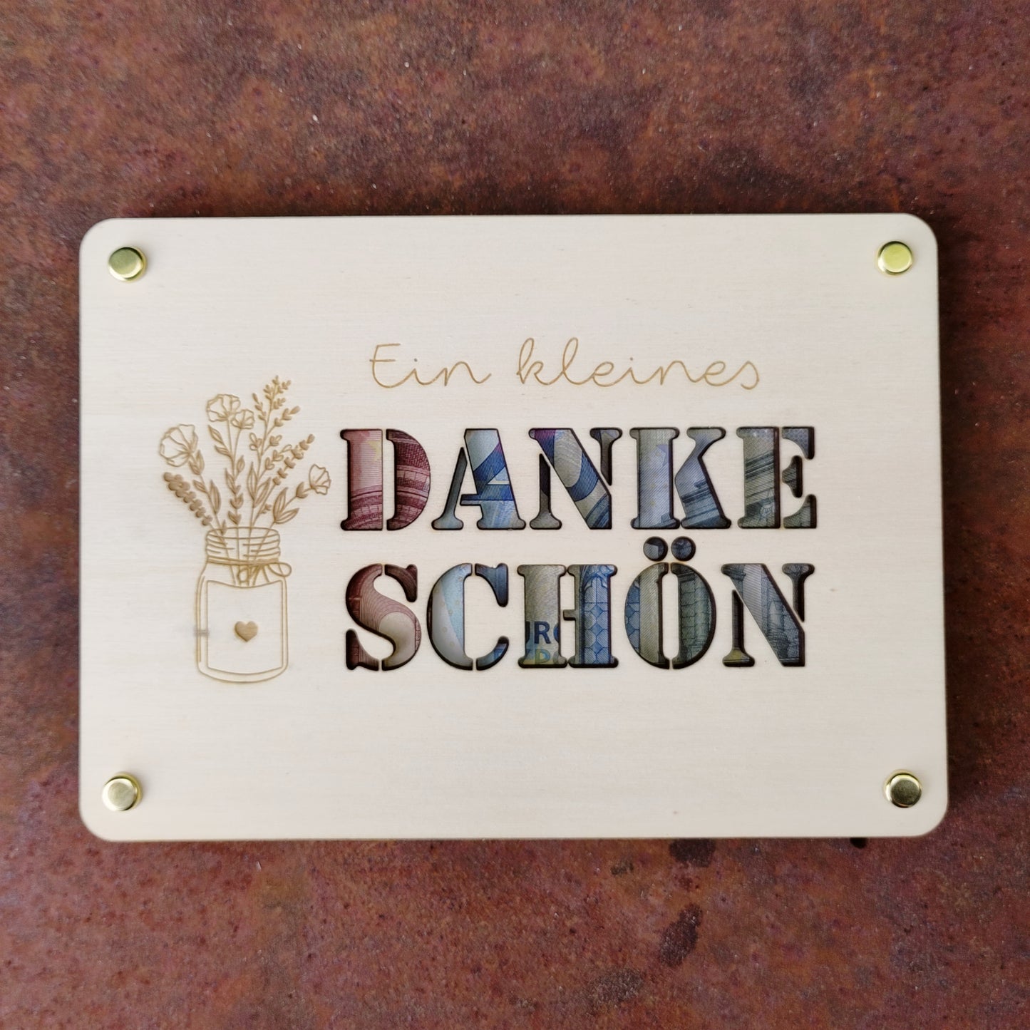 Geldgeschenk Danke Blumen