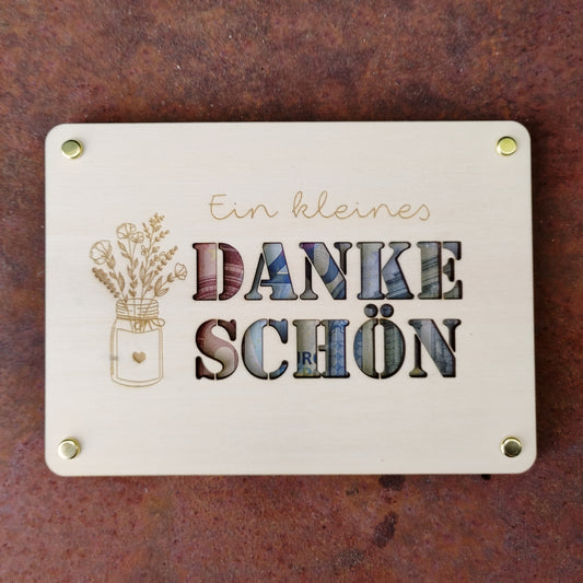 Geldgeschenk Danke Blumen