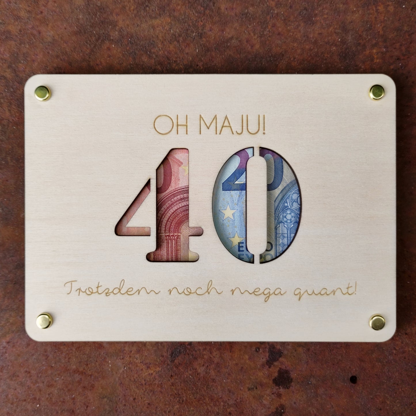 Geldgeschenk Oh Maju 40