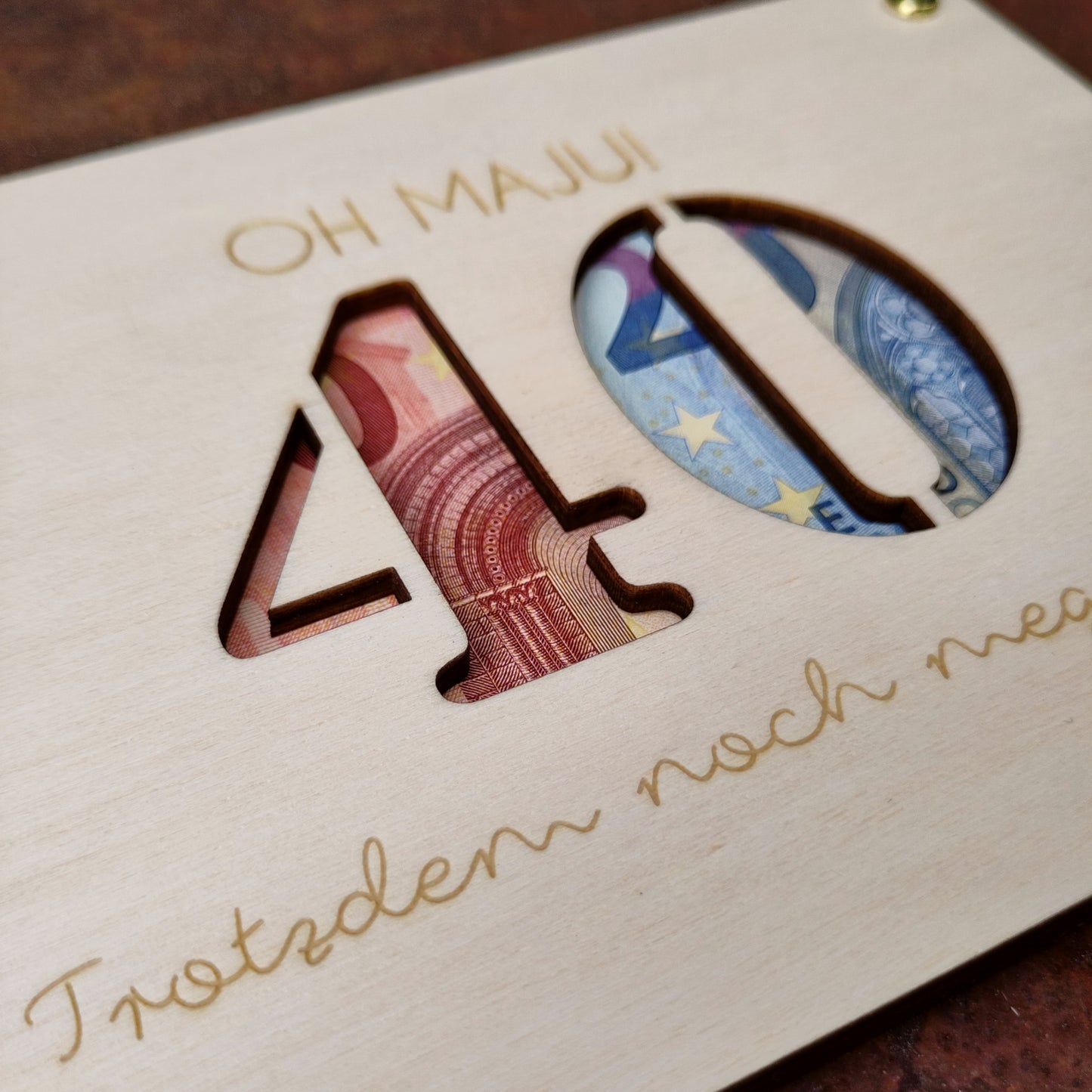 Geldgeschenk Oh Maju 40