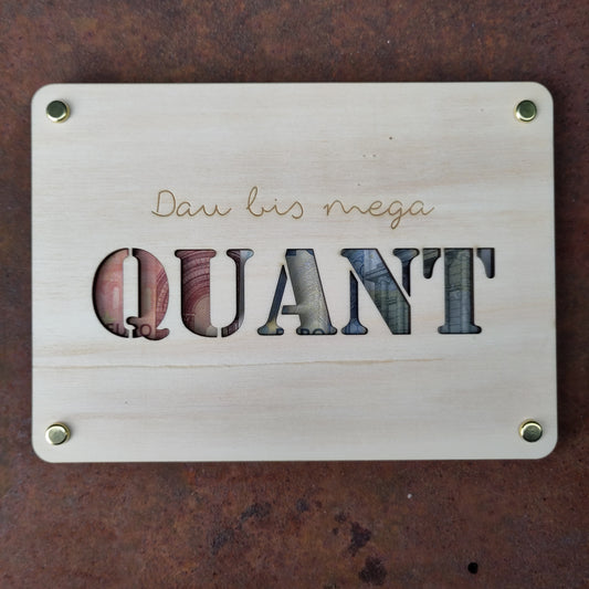 Geldgeschenk Quant