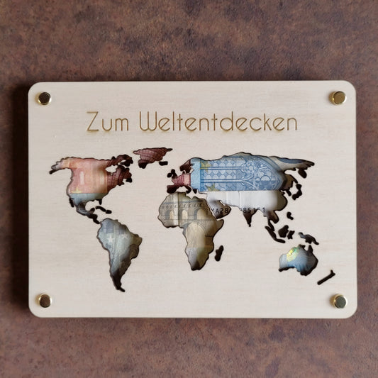 Geldgeschenk Weltentdecker
