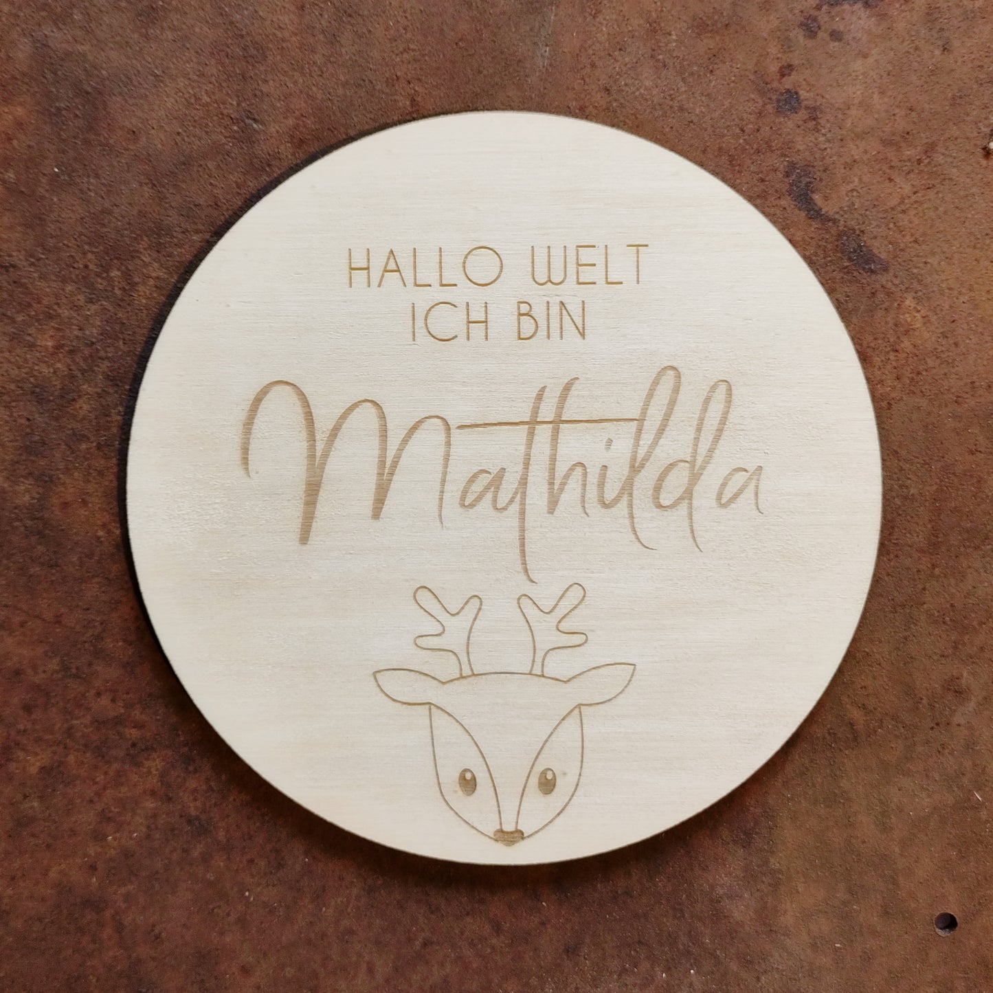 Holzscheibe Namen