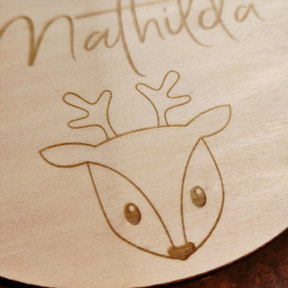Holzscheibe Namen