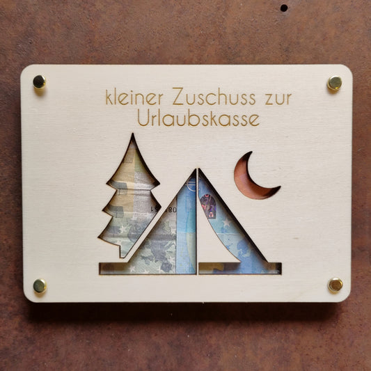 Geldgeschenk Zelt