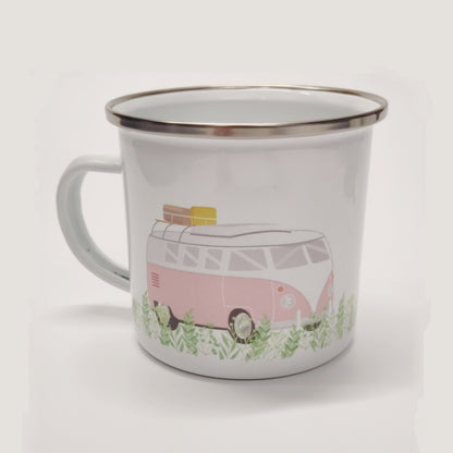 Emailletasse Camper rosa