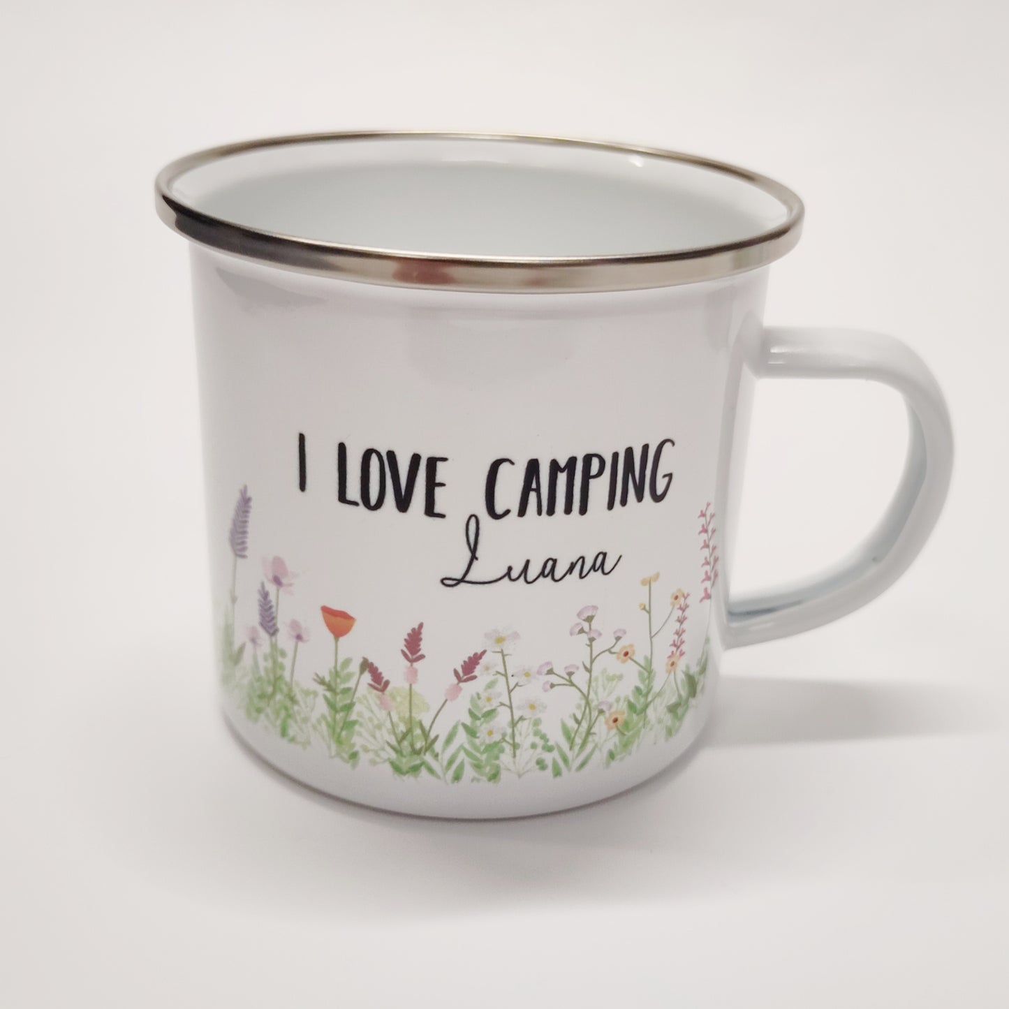 Emailletasse Camper rosa