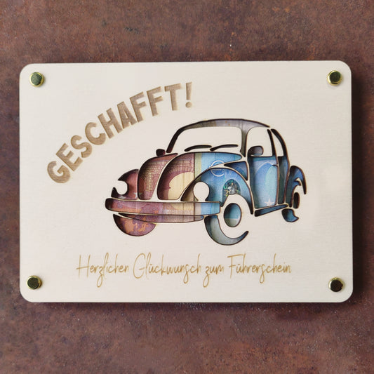 Geldgeschenk Autoführerschein