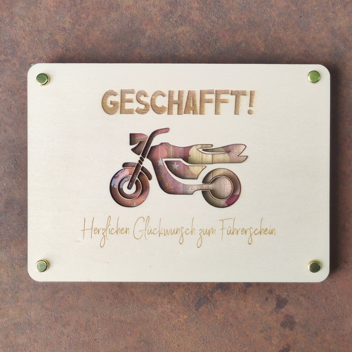 Geldgeschenk Motorradführerschein