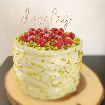 Caketopper Zahlenwort