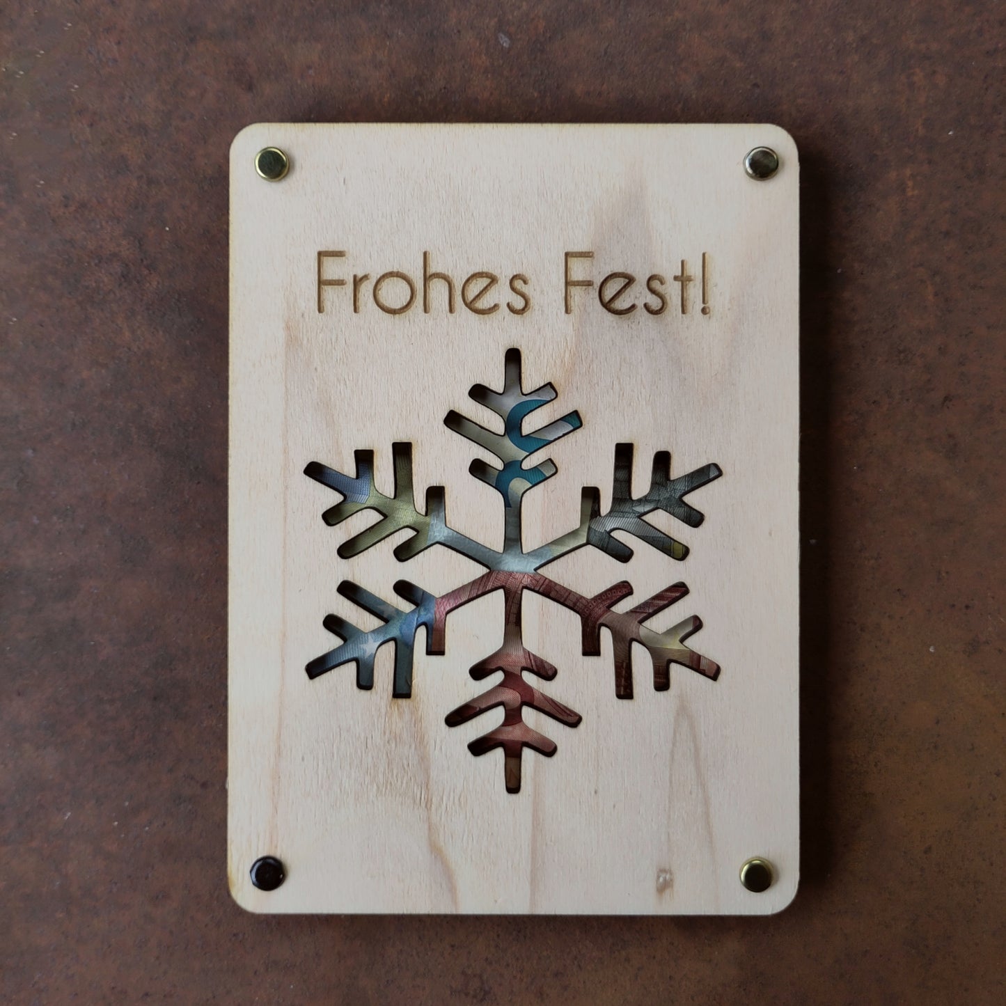 Geldgeschenk Schneeflocke