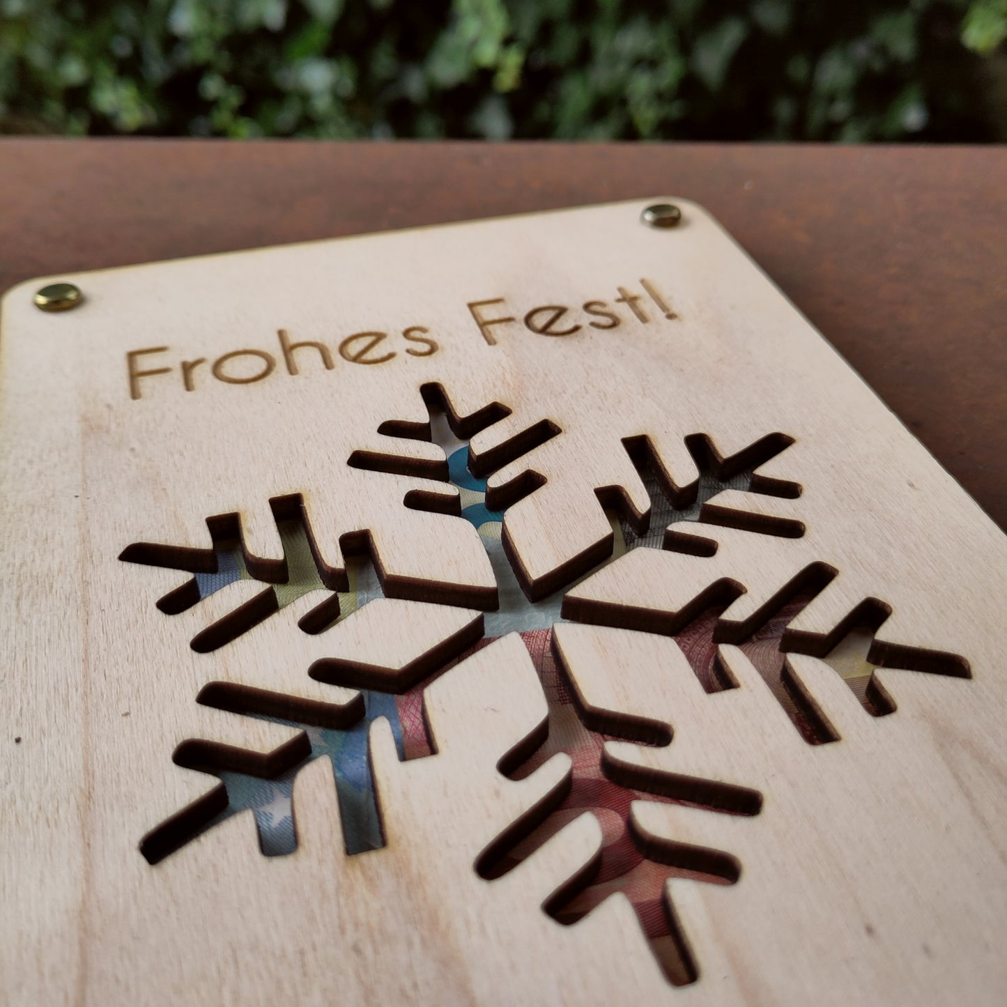 Geldgeschenk Schneeflocke