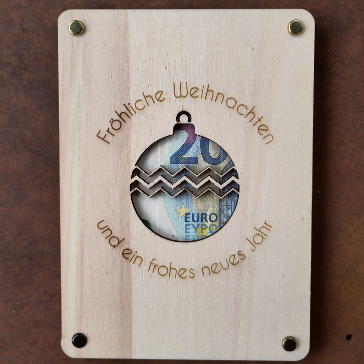 Geldgeschenk Christbaumkugel