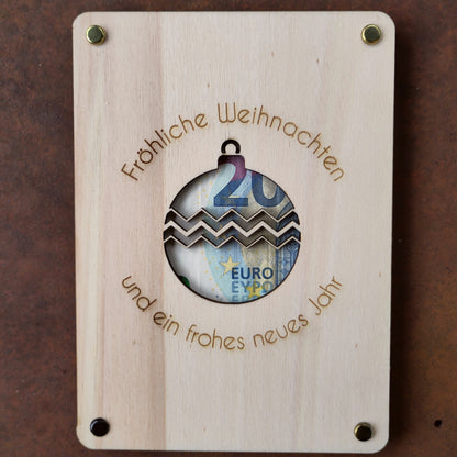 Geldgeschenk Christbaumkugel