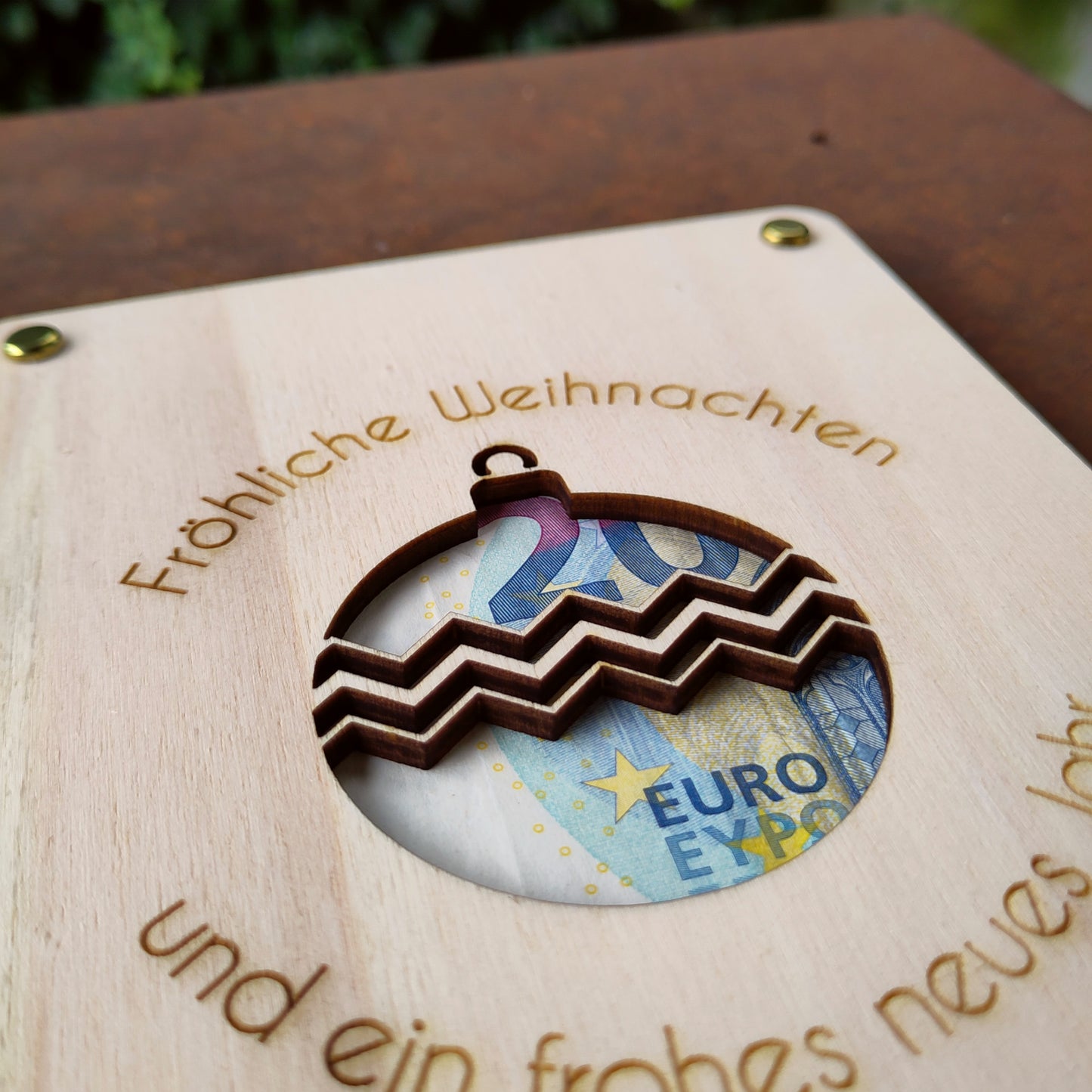 Geldgeschenk Christbaumkugel