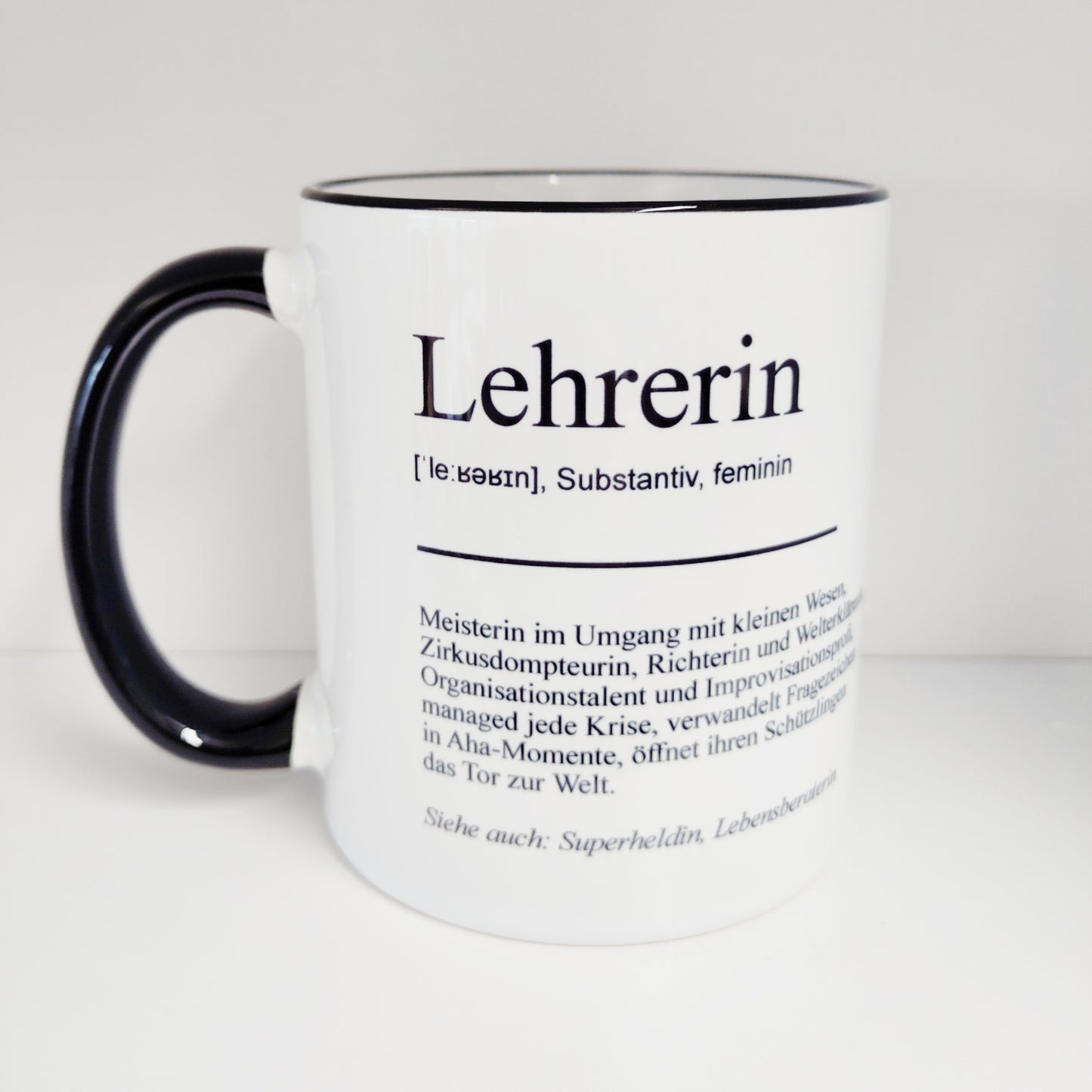 Tasse Definition Lehrerin
