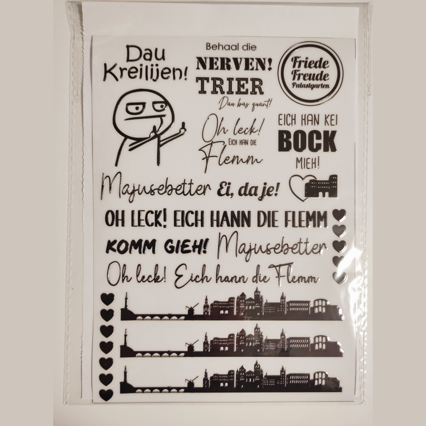 Rub-on Aufkleber Trier