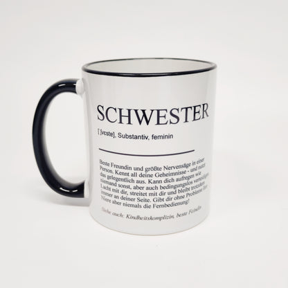 Tasse Definition Schwester