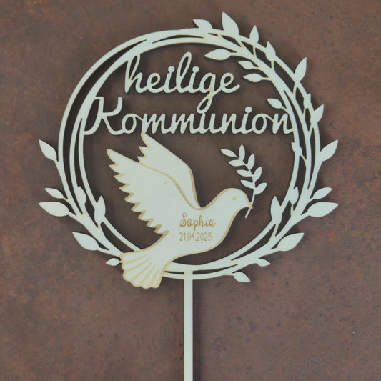Caketopper Taube Kommunion