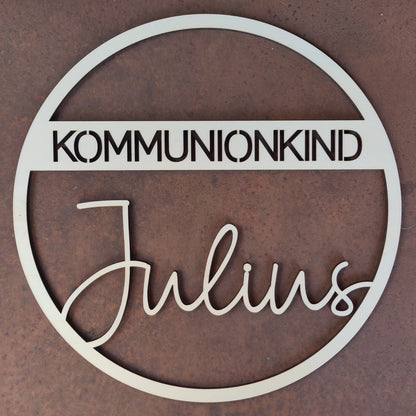 Türdekoration Kommunion mit Namen