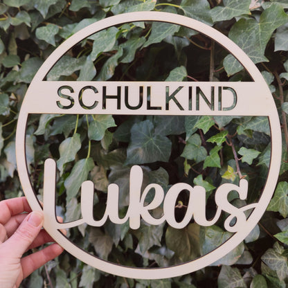 Türdekoration Schulkind mit Namen