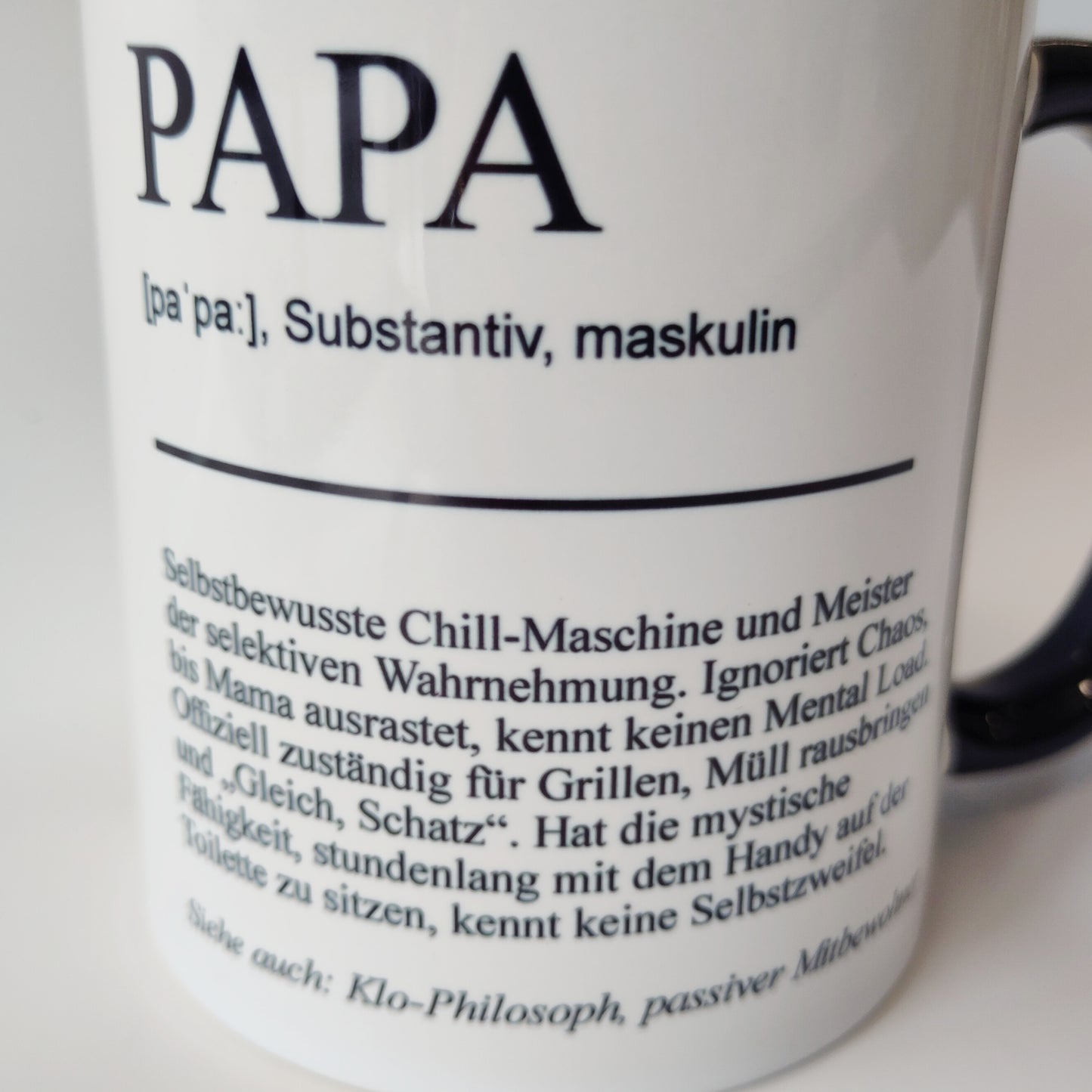 Tasse Definition Papa ehrlich